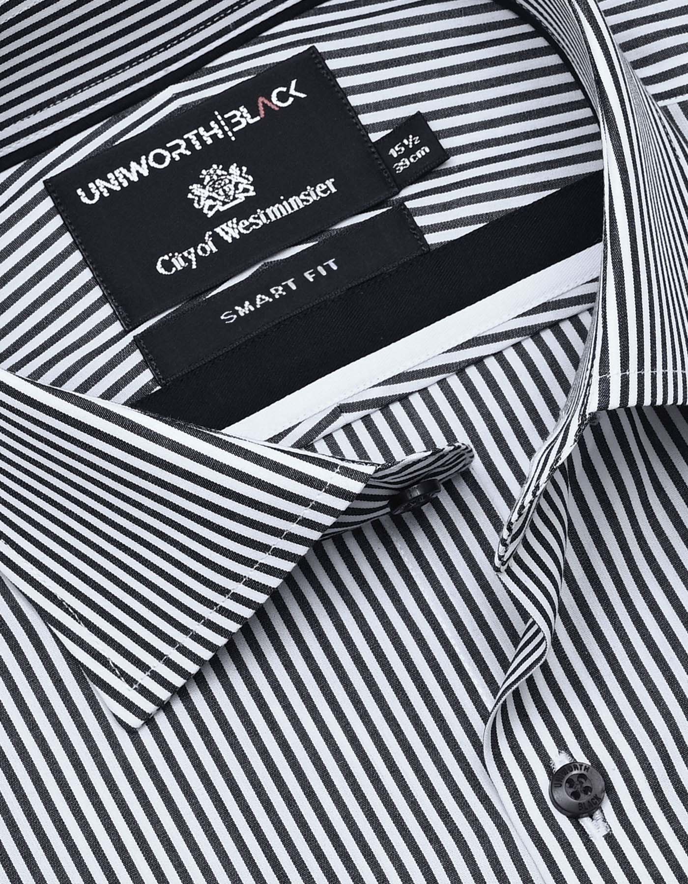 Stripe Black Smart Fit Shirt FS2874SH-15