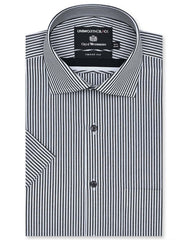 Stripe Black Smart Fit Shirt FS2874SH-14.5