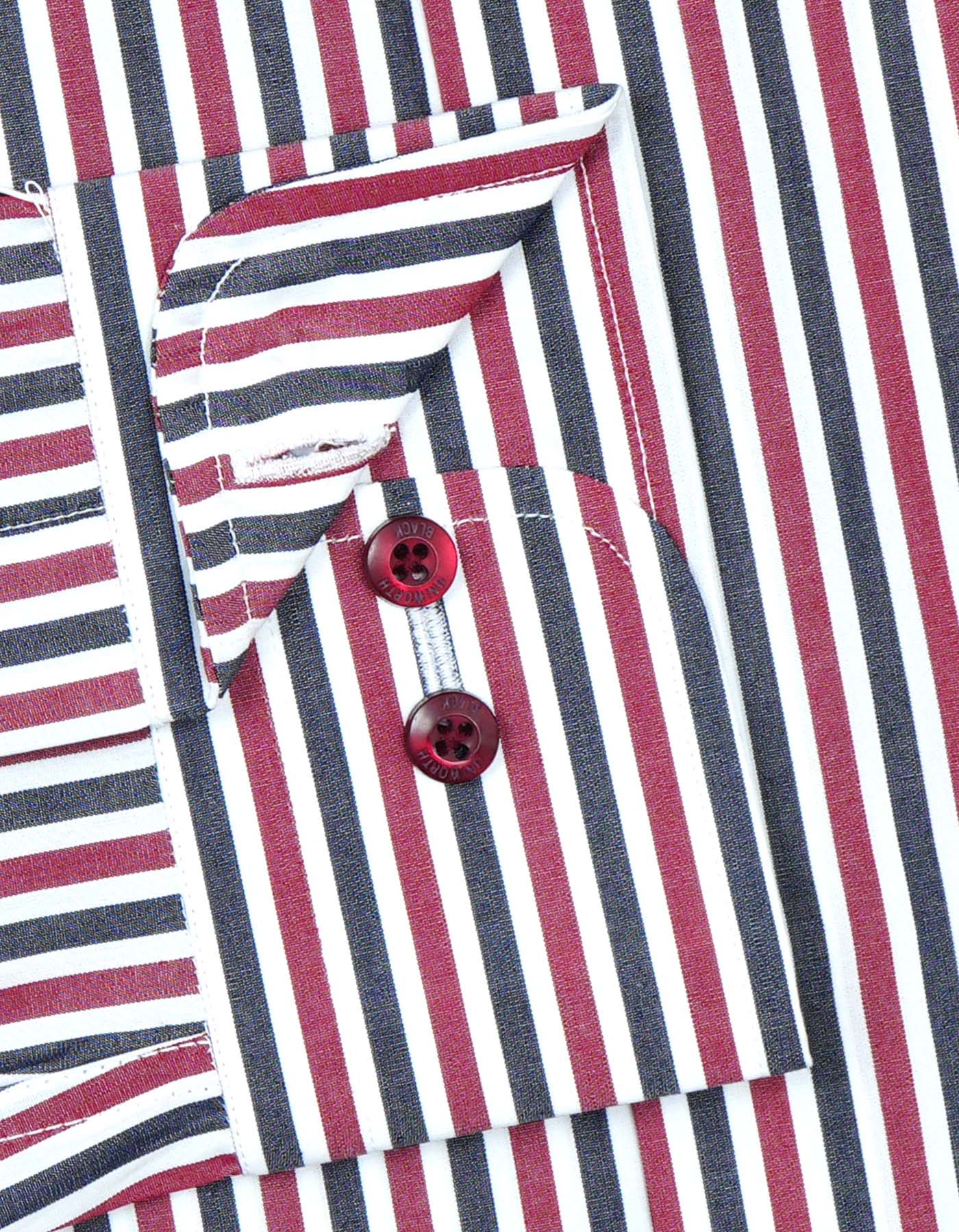 Stripe Maroon Classic Fit Shirt FS2875RF-15.5