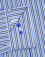Stripe Royal Blue Classic Fit Shirt FS2877-1RF-15.5