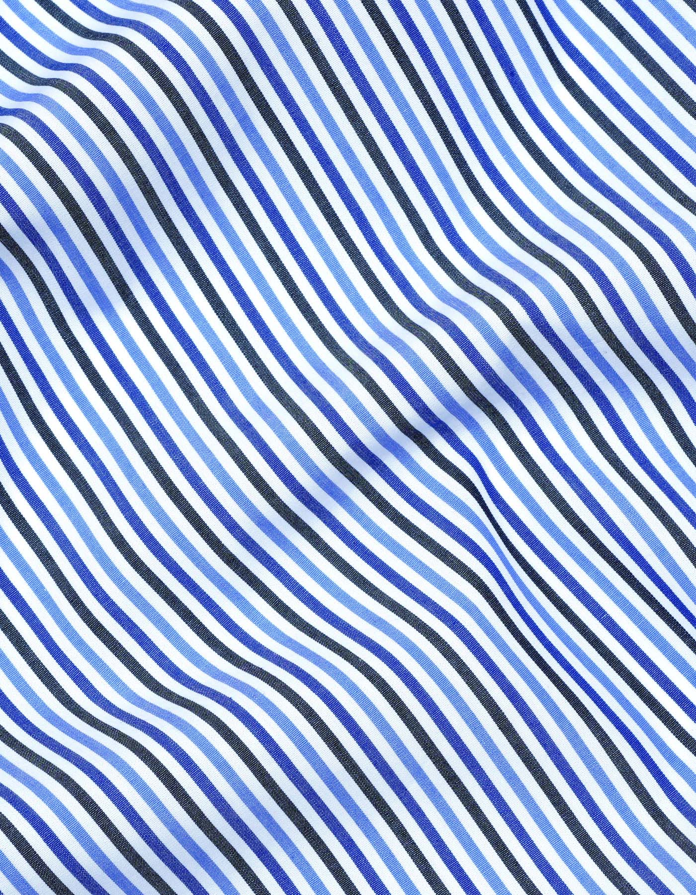 Stripe Royal Blue Tailored Smart Fit Shirt FS2877-1SF-16