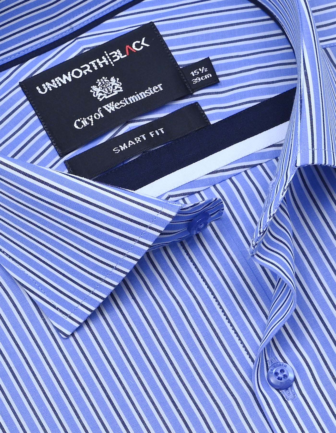 Stripe Blue Smart Fit Shirt FS2880-1SH-15