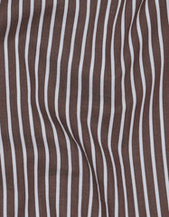 Stripe Brown Classic Fit Shirt FS2886-1RF-16
