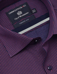 Stripe Maroon Smart Fit Shirt FS2888SH-15