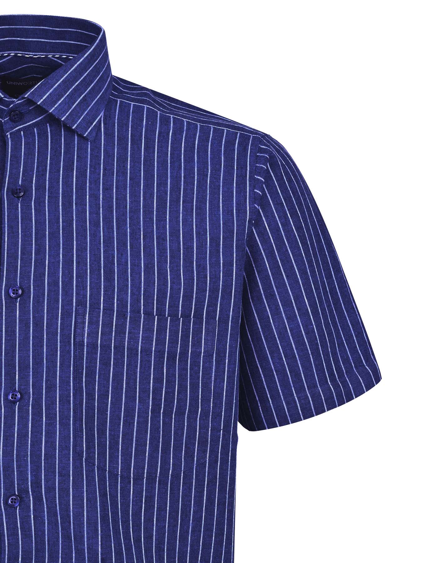 Stripe Navy Classic Fit Shirt FS2897RH-15.5