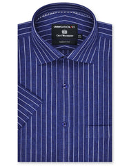 Stripe Navy Smart Fit Shirt FS2897SH-14.5