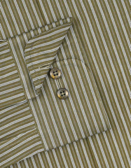 Stripe Olive Classic Fit Shirt FS2902-1RF-15.5