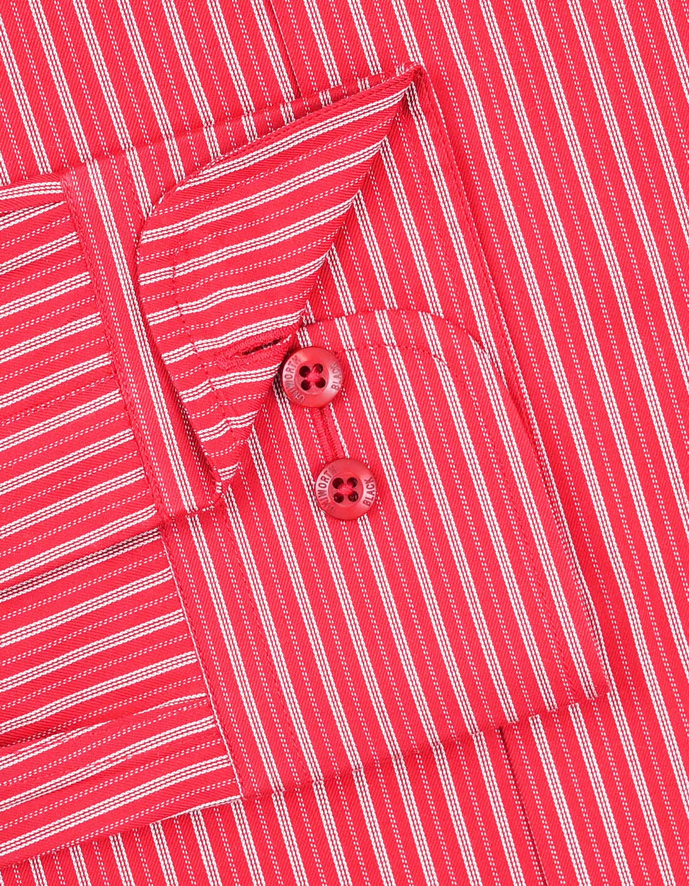 Stripe Red Classic Fit Shirt FS2903-1RF-15.5