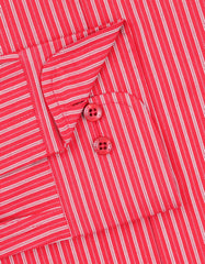 Stripe Red Classic Fit Shirt FS2903-1RF-15.5