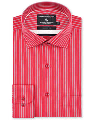 Stripe Red Classic Fit Shirt FS2903-1RF-14.5