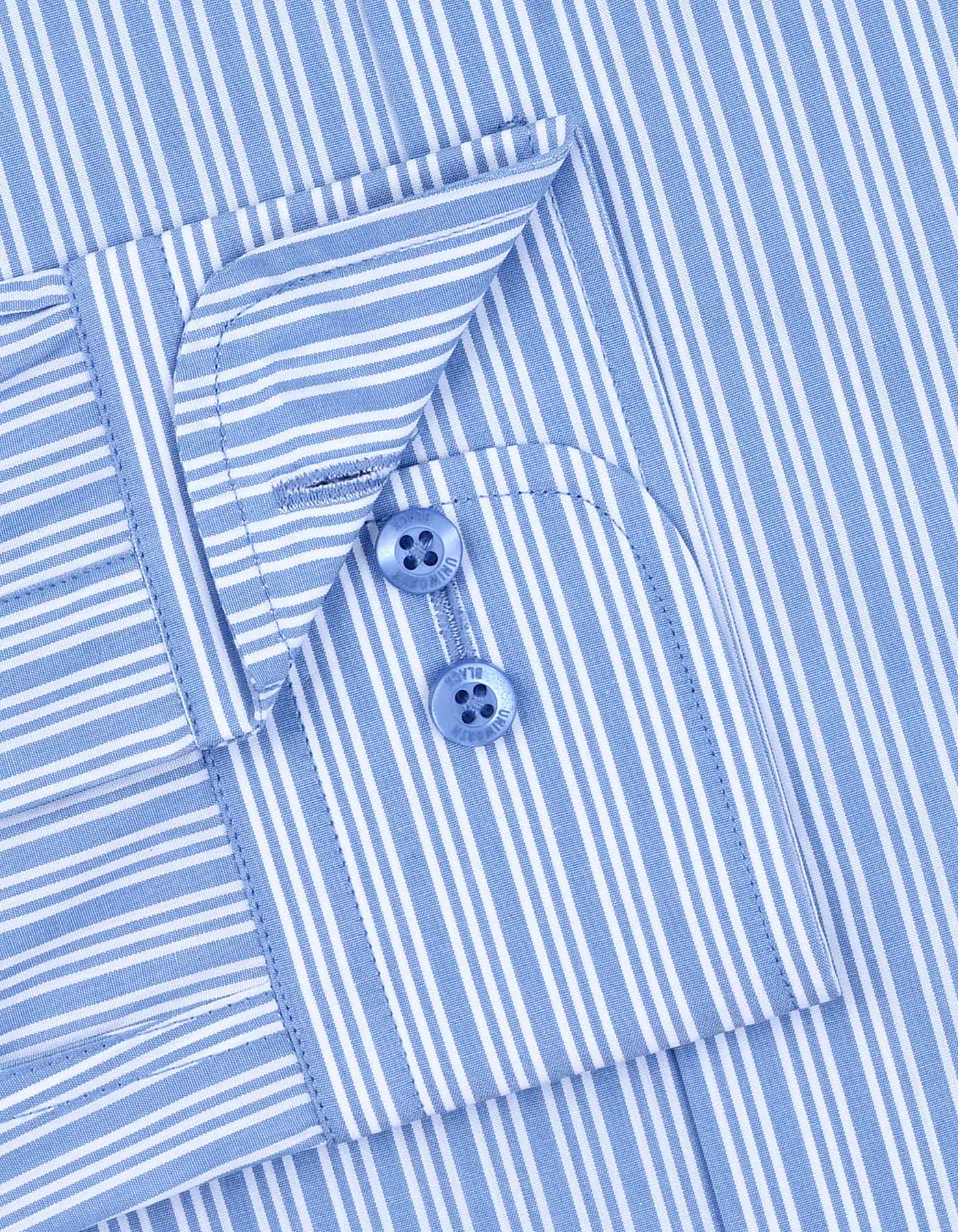 Stripe Blue Classic Fit Shirt FS2905-1RF-15.5
