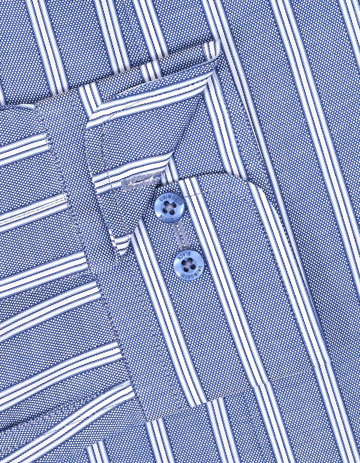 Stripe Navy Classic Fit Shirt FS2906-1RF-15