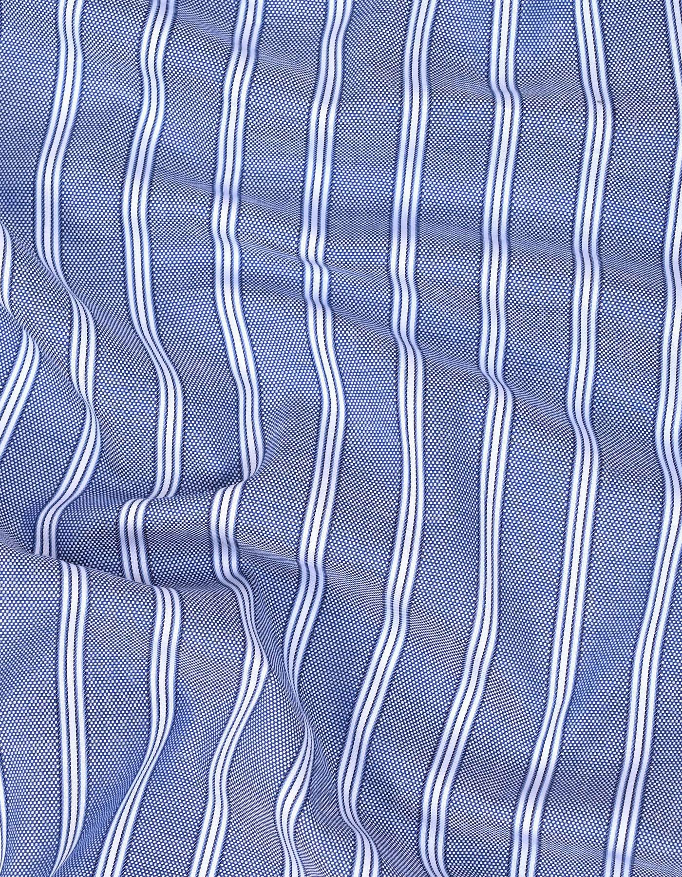 Stripe Navy Classic Fit Shirt FS2906-1RF-16