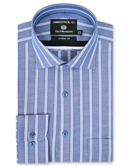 Stripe Navy Classic Fit Shirt FS2906-1RF-14.5