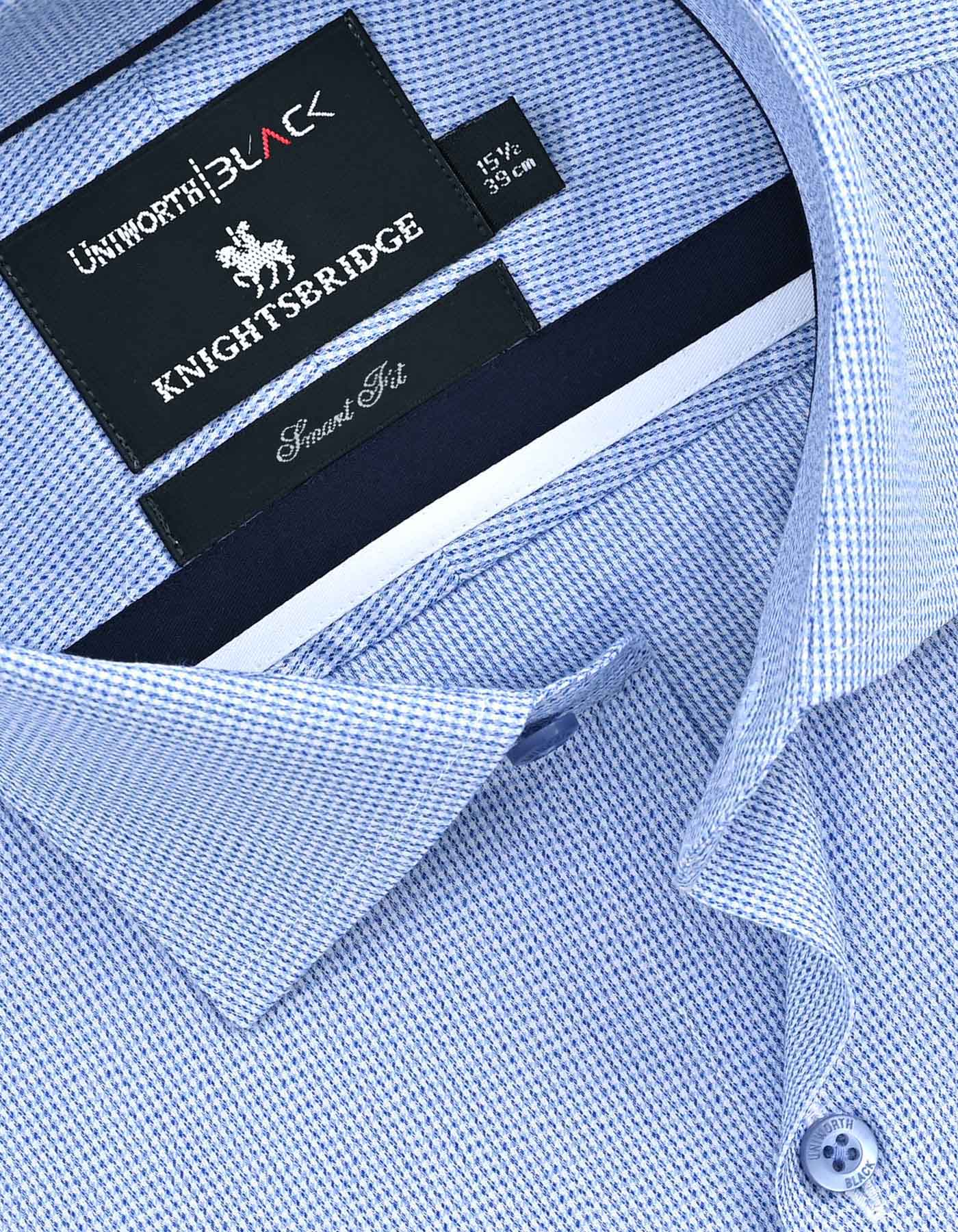 Check Blue Tailored Smart Fit Shirt FS2907SF-15