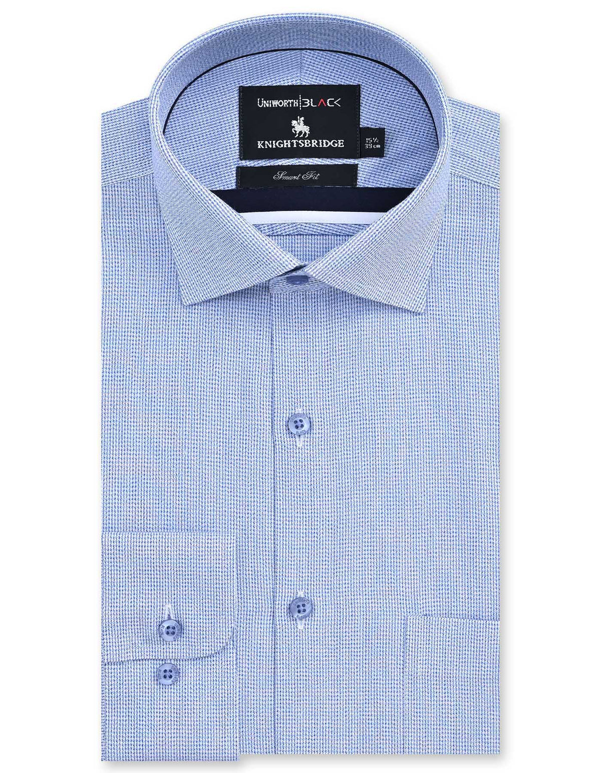 Check Blue Tailored Smart Fit Shirt FS2907SF-14.5