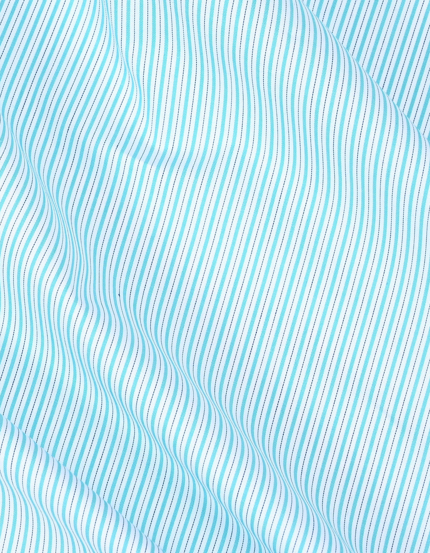 Stripe D Cyan Tailored Smart Fit Shirt FS2909-1SF-16