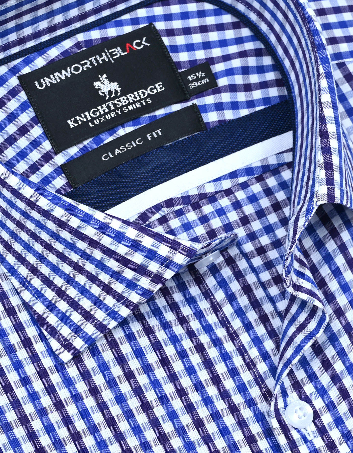 Check Royal Blue Classic Fit Shirt FS2909RF-15