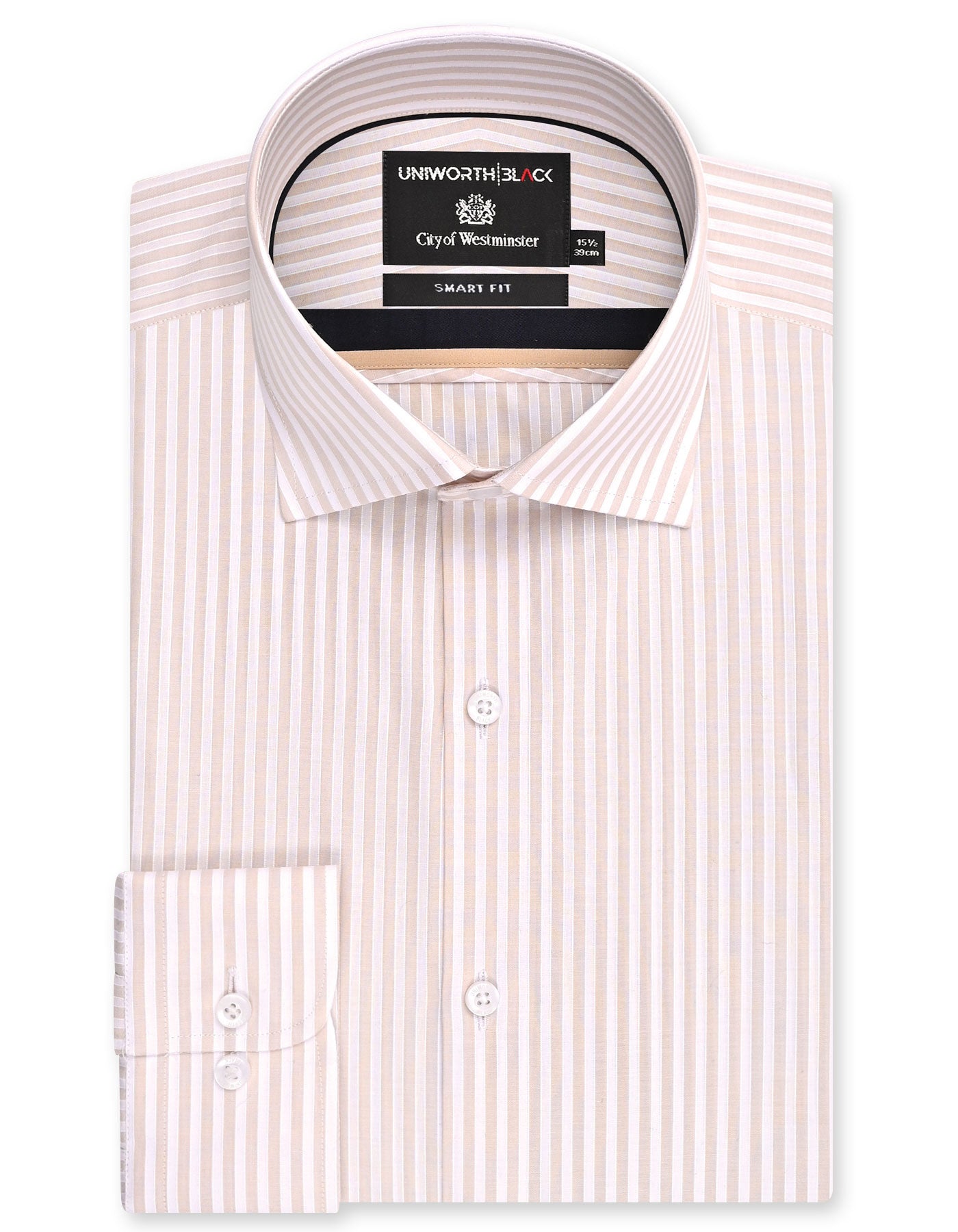 Stripe Fawn Tailored Smart Fit Shirt FS2910-1SF-14.5