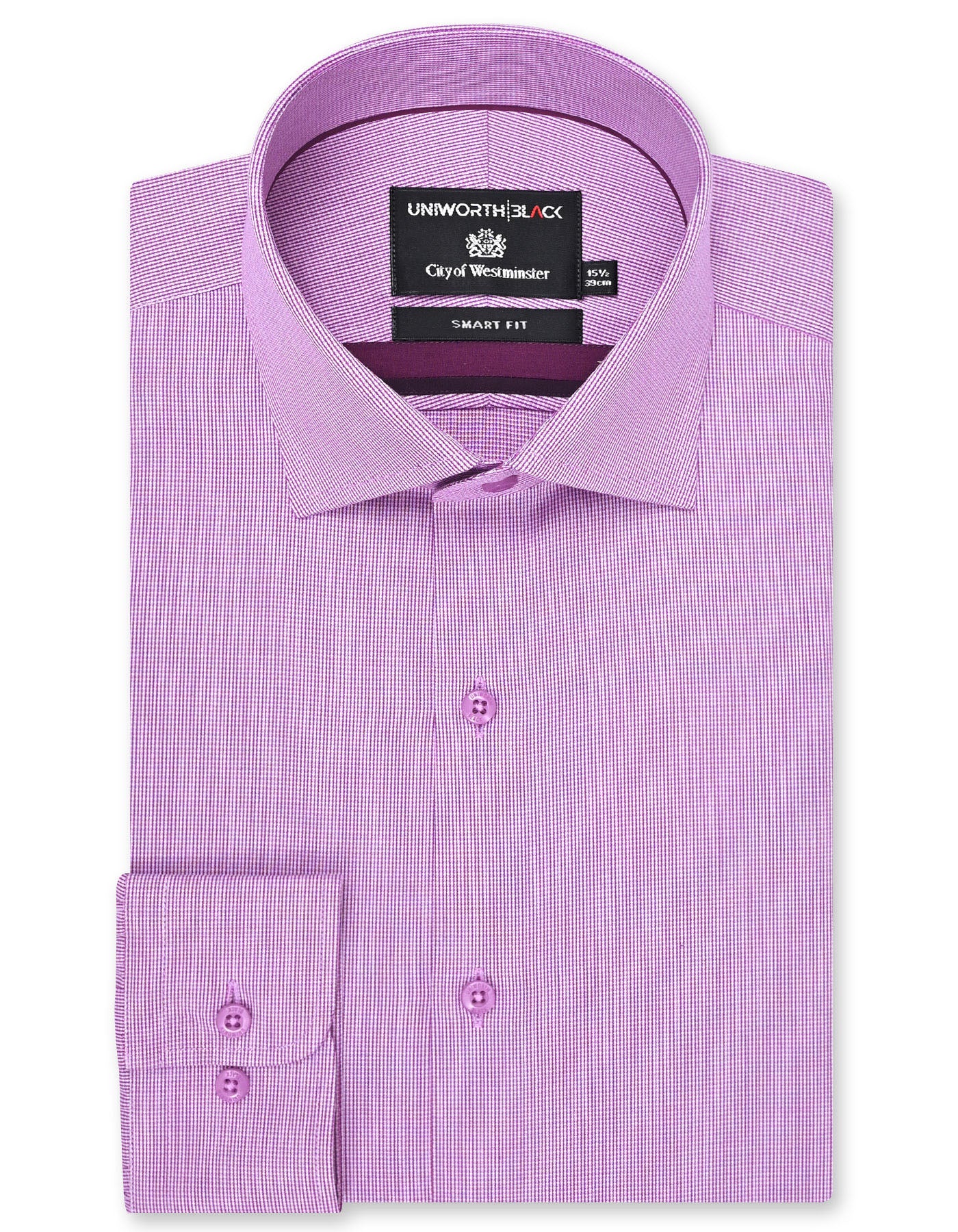 Stripe Purple Classic Fit Shirt FS2911-1RF-14.5