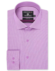 Stripe Purple Tailored Smart Fit Shirt FS2911-1SF-14.5
