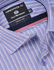 Stripe Navy Tailored Smart Fit Shirt FS2912-1SF-15