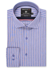 Stripe Navy Tailored Smart Fit Shirt FS2912-1SF-14.5