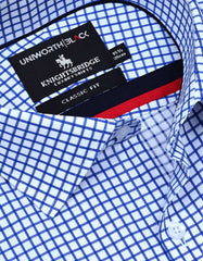 Check Royal Blue Classic Fit Shirt FS2916RF-15