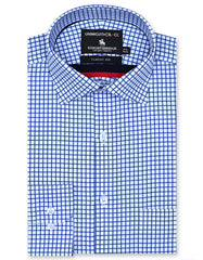 Check Royal Blue Classic Fit Shirt FS2916RF-14.5