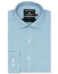 Check Green Classic Fit Shirt FS2917RF-14.5