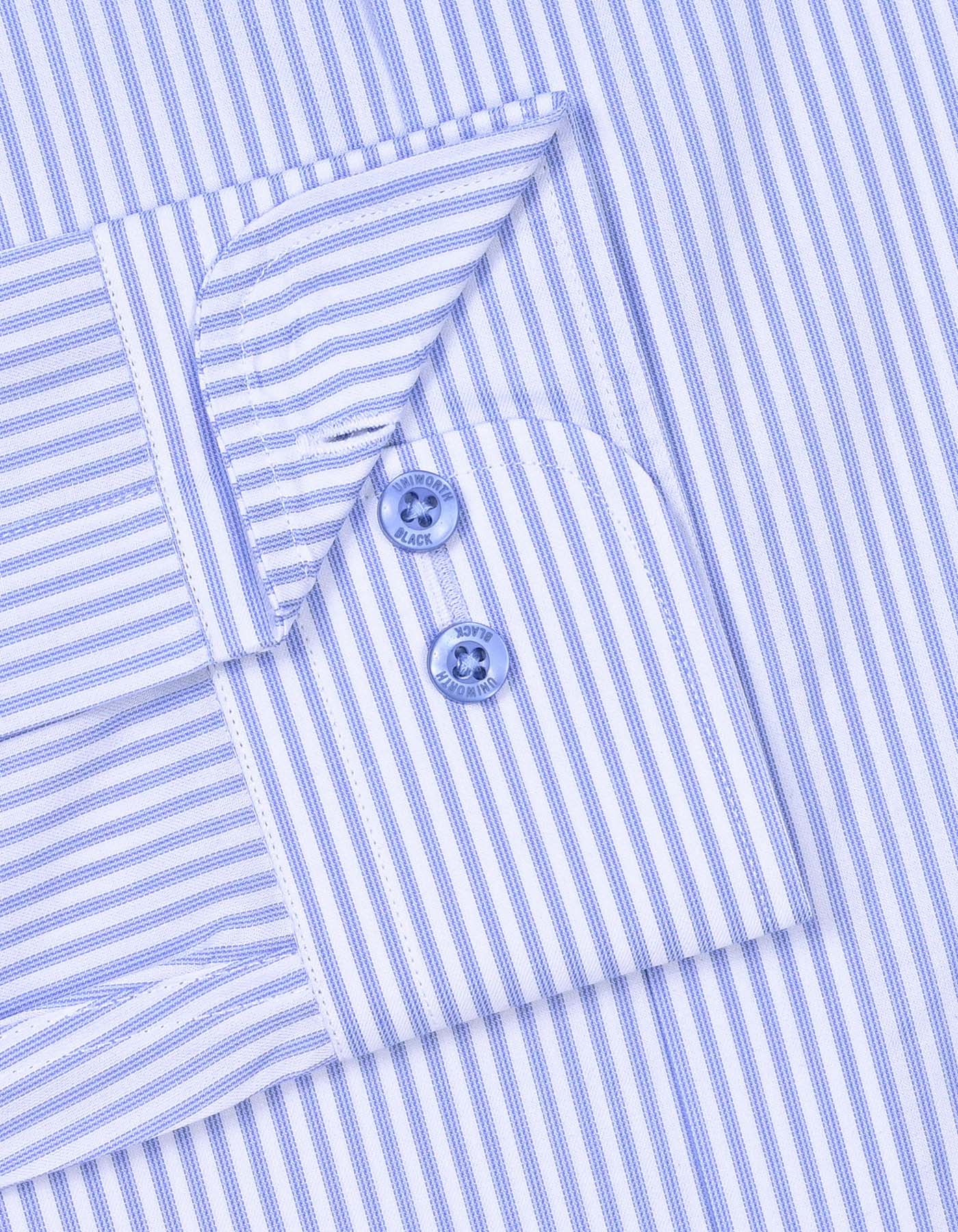 Stripe Blue Classic Fit Shirt FS2921-1RF-15.5