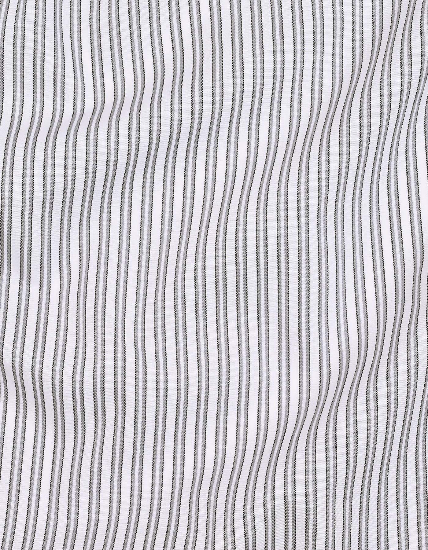 Stripe Grey Classic Fit Shirt FS2925-1RF-16