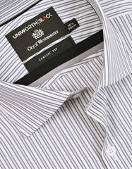 Stripe Grey Classic Fit Shirt FS2925-1RF-15