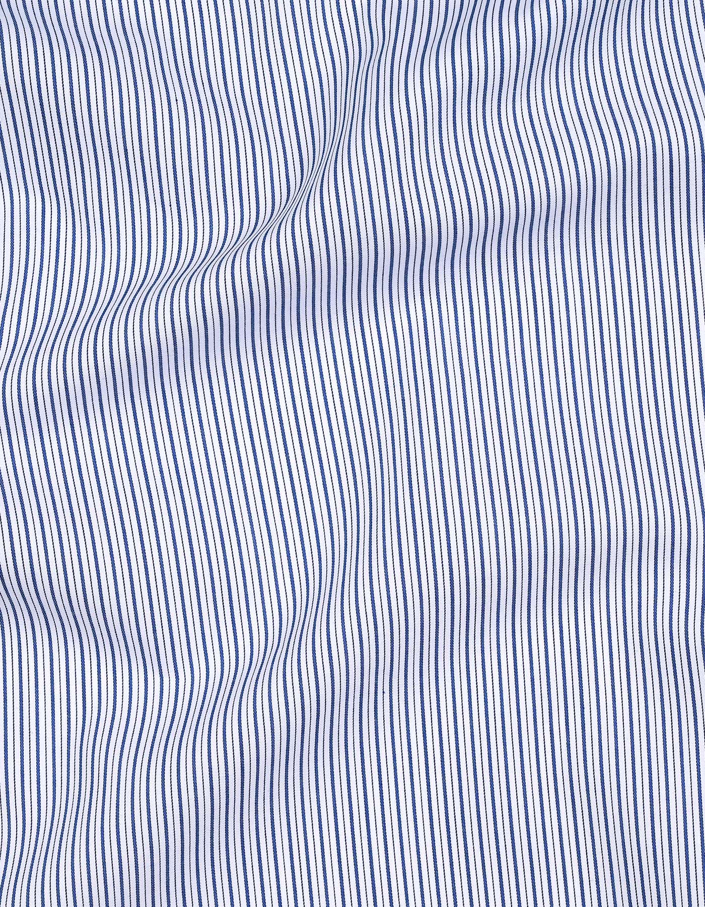 Stripe Royal Blue Classic Fit Shirt FS2927-1RF-16