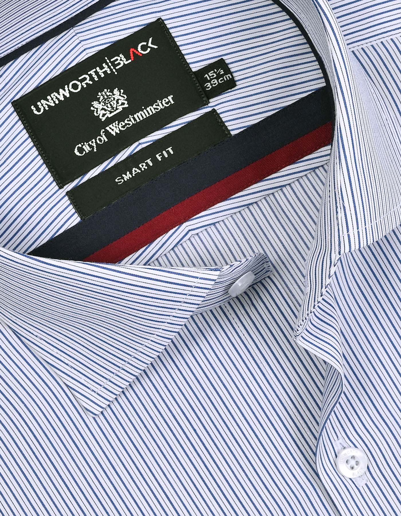 Stripe Royal Blue Tailored Smart Fit Shirt FS2927-1SF-15