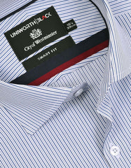 Stripe Royal Blue Tailored Smart Fit Shirt FS2927-1SF-15