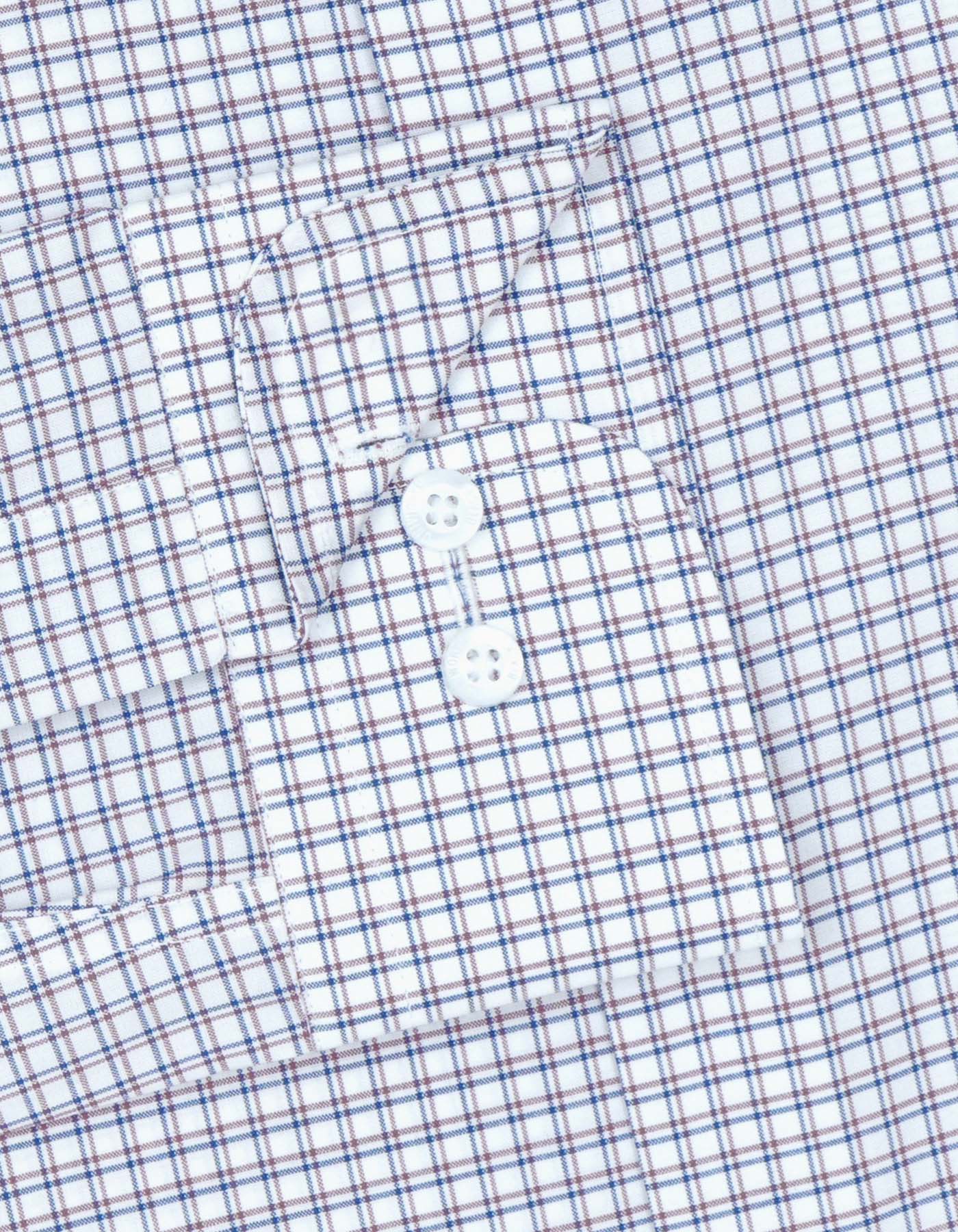 Check Maroon Smart Fit Shirt FS2927SF-15.5