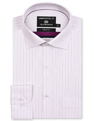 Stripe Mauve Classic Fit Shirt FS2928-1RF-14.5