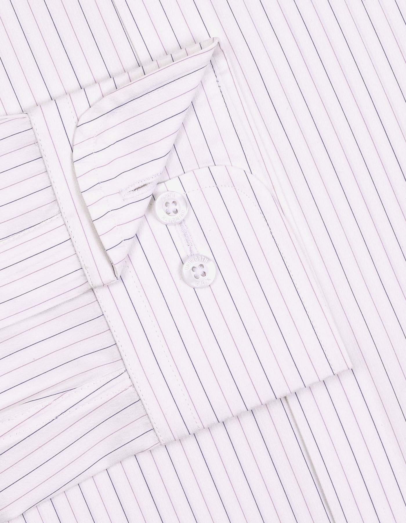 Stripe Mauve Tailored Smart Fit Shirt FS2928-1SF-15.5