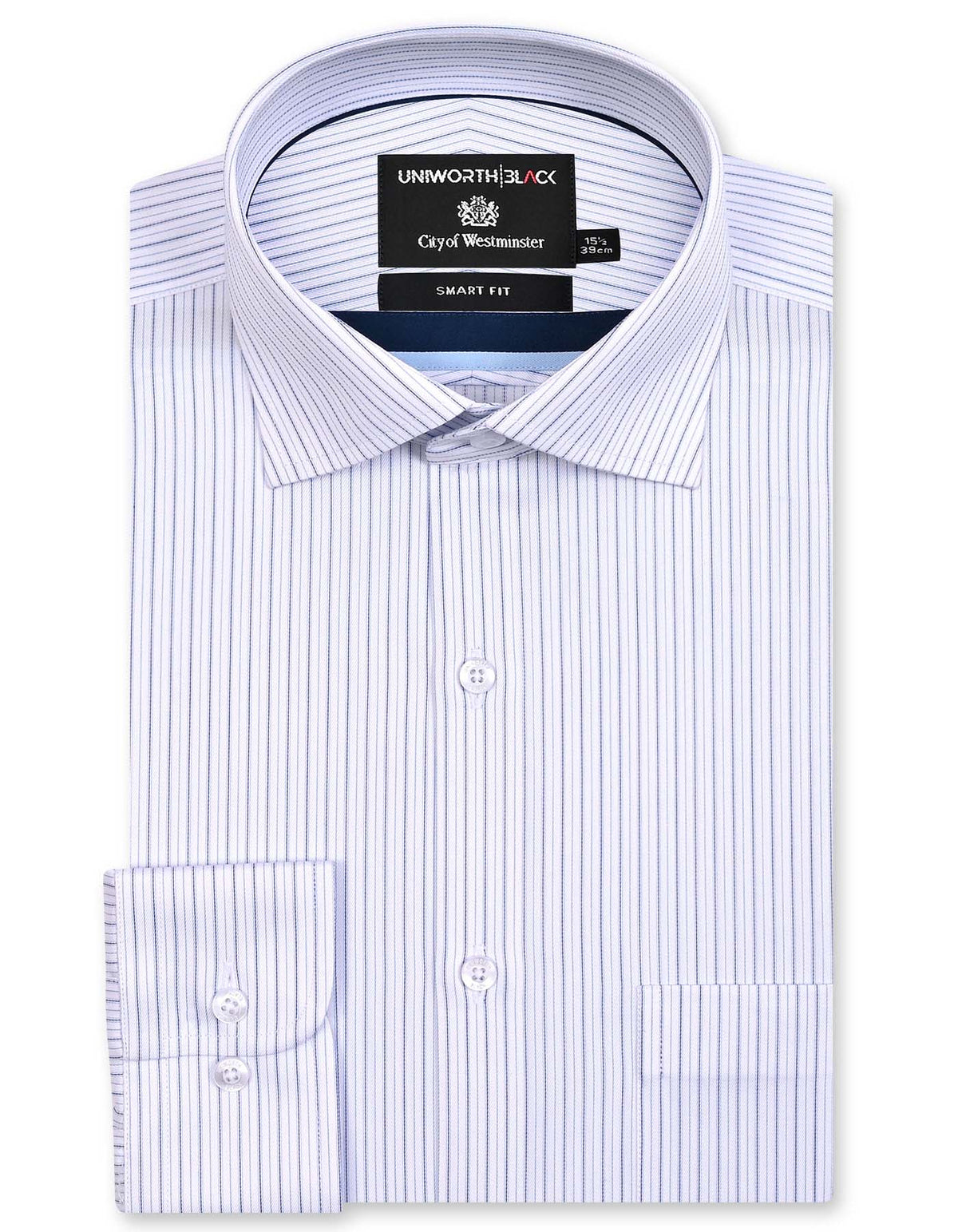 Stripe Navy Tailored Smart Fit Shirt FS2930SF-14.5