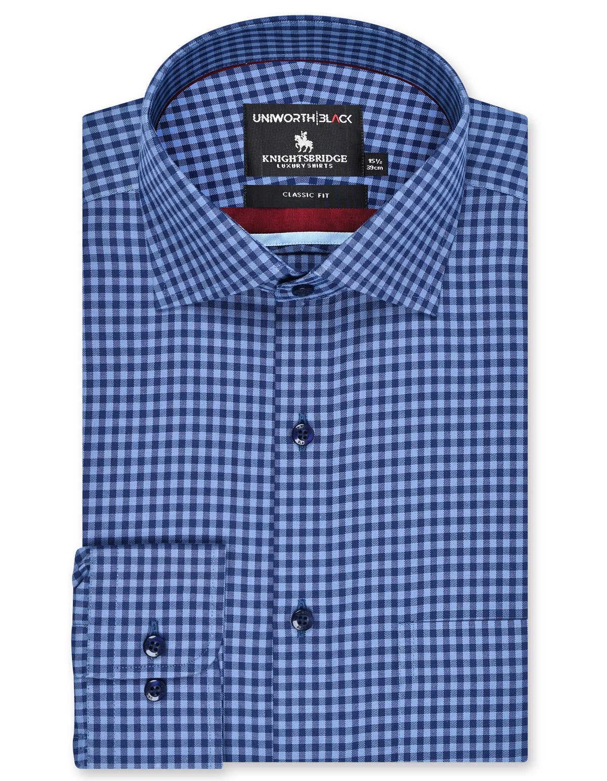 Check Blue Classic Fit Shirt FS2932-1RF-14.5