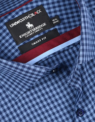 Check M Blue Tailored Smart Fit Shirt FS2932-1SF-15