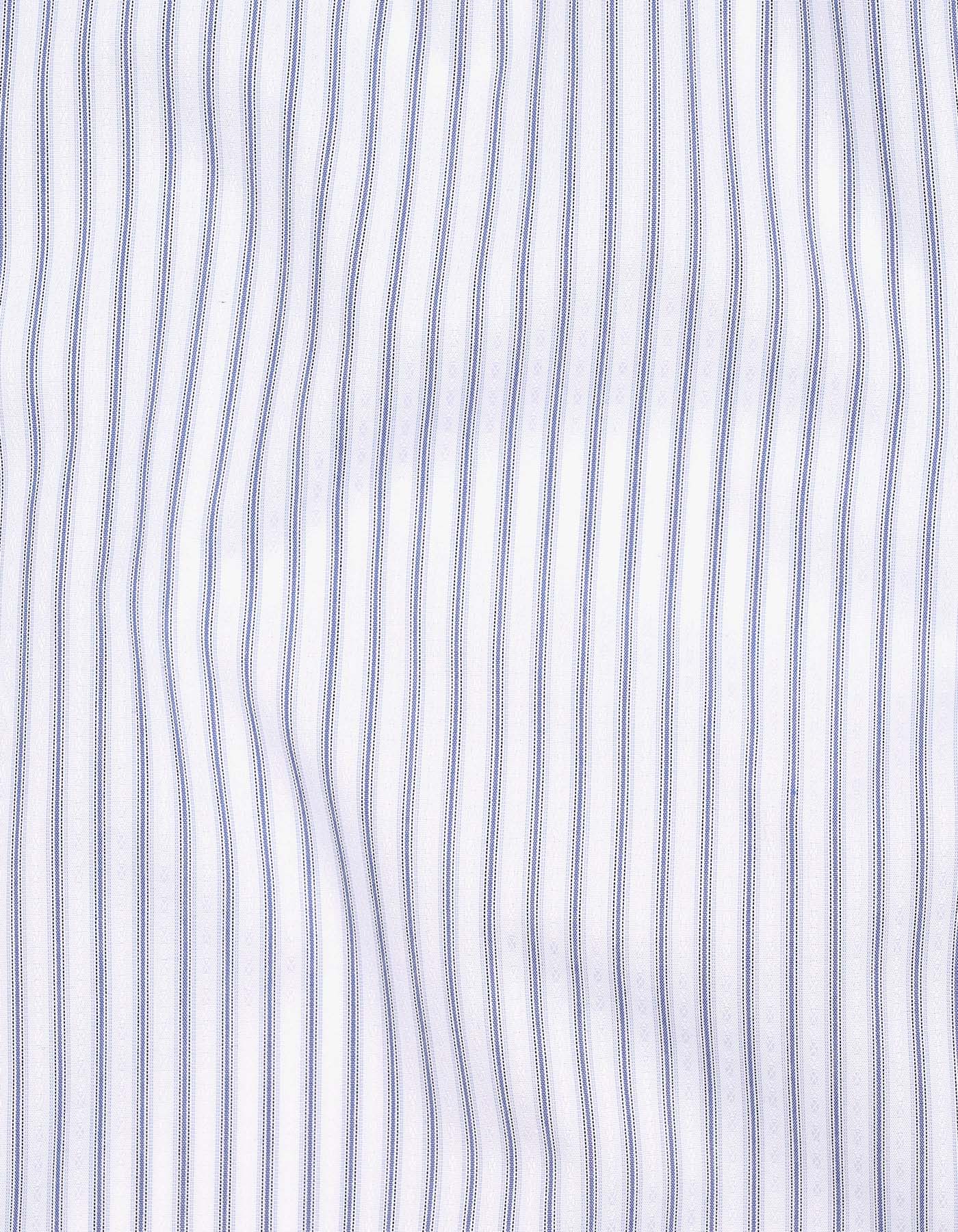 Stripe Blue Tailored Smart Fit Shirt FS2932-2SF-16