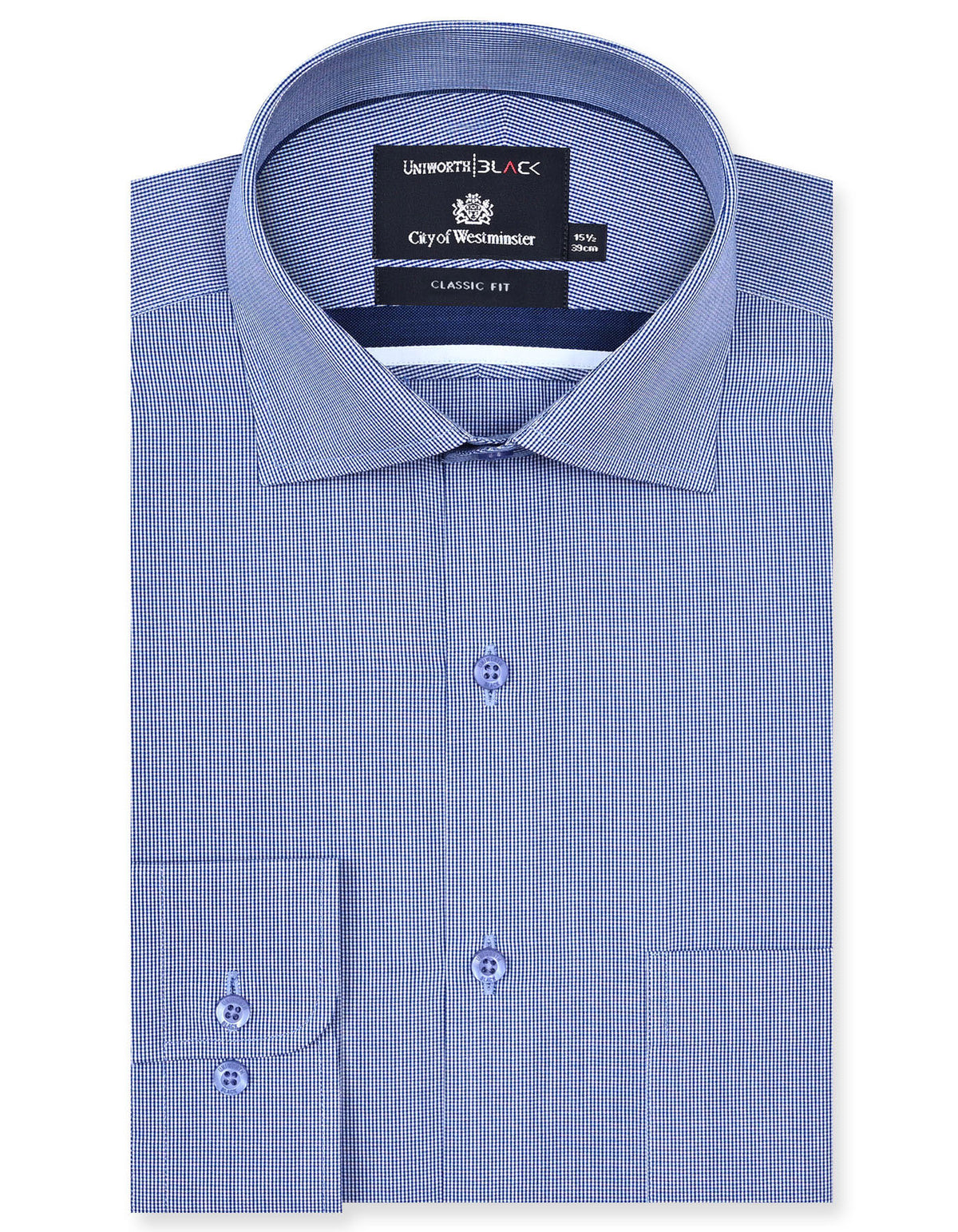 Check Blue Classic Fit Shirt FS2934RF-14.5