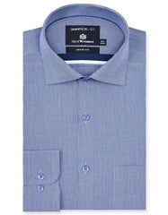 Check Blue Tailored Smart Fit Shirt FS2934SF-14.5