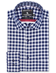 Check Navy Classic Fit Shirt FS2937-1RF-14.5