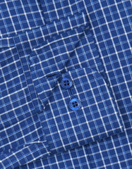 Check Blue Tailored Smart Fit Shirt FS2941SF-15.5