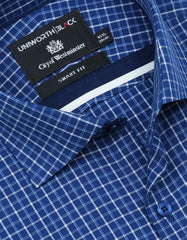 Check Blue Tailored Smart Fit Shirt FS2941SF-15