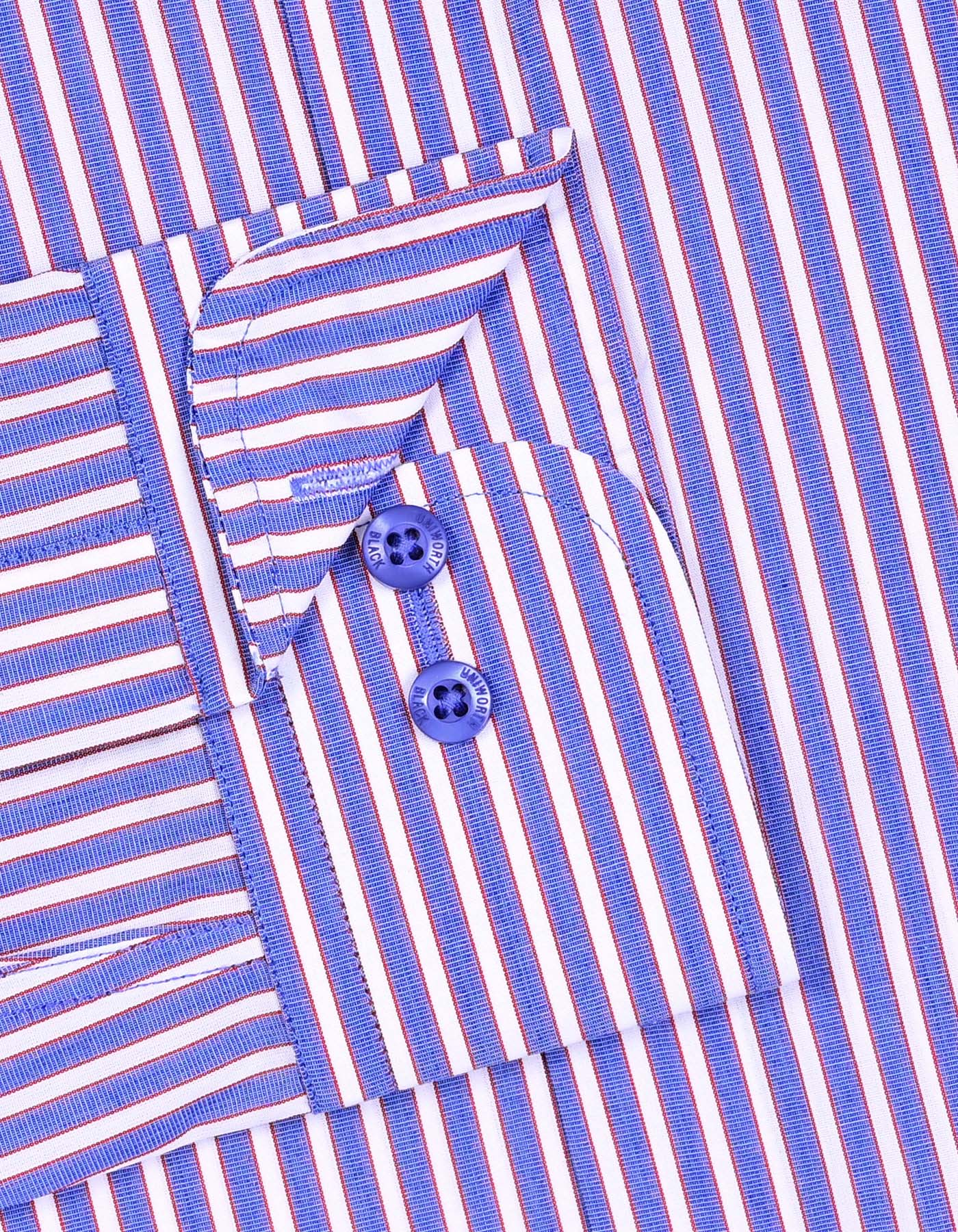Stripe Blue Tailored Smart Fit Shirt FS2943SF-15.5