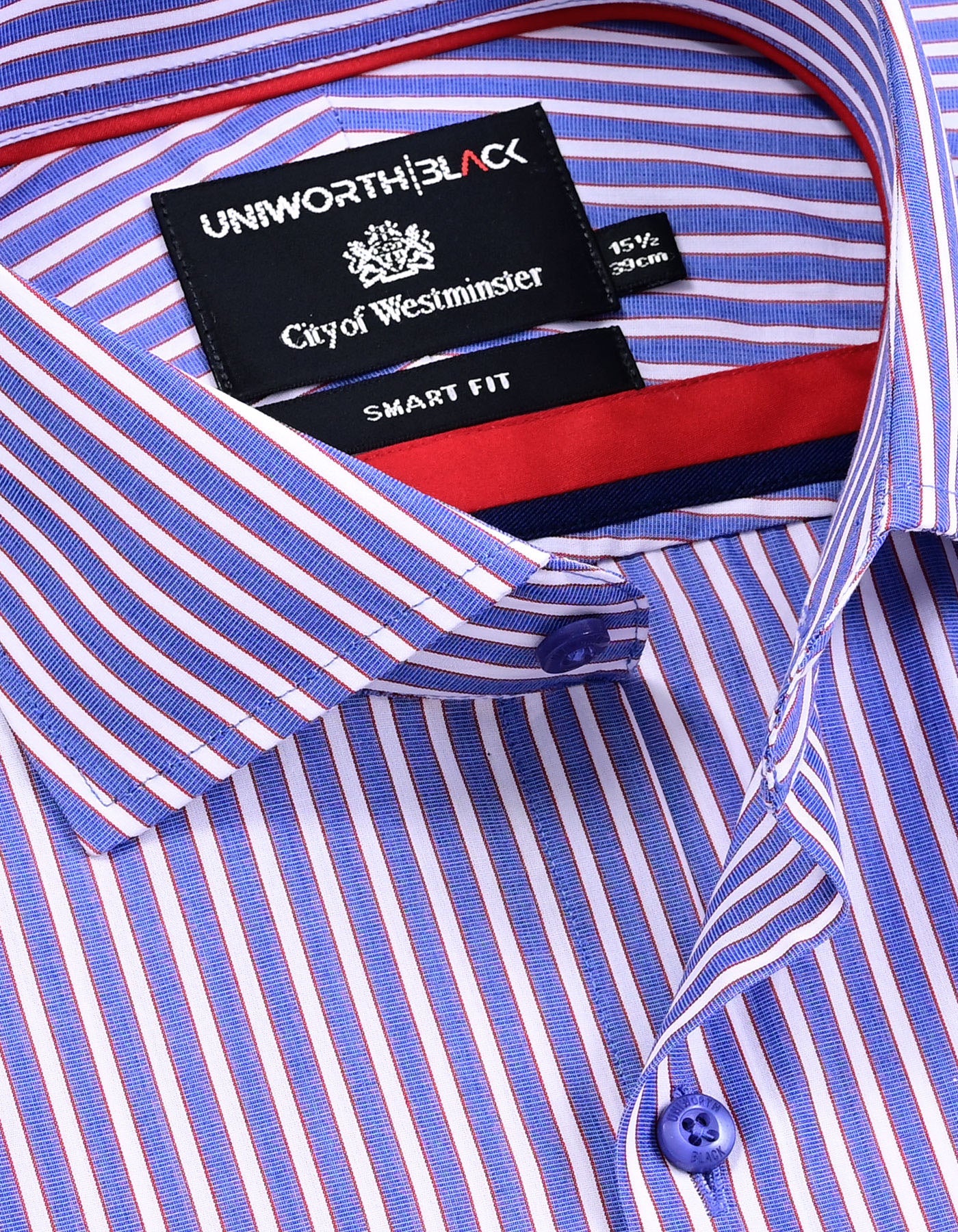 Stripe Blue Tailored Smart Fit Shirt FS2943SF-15